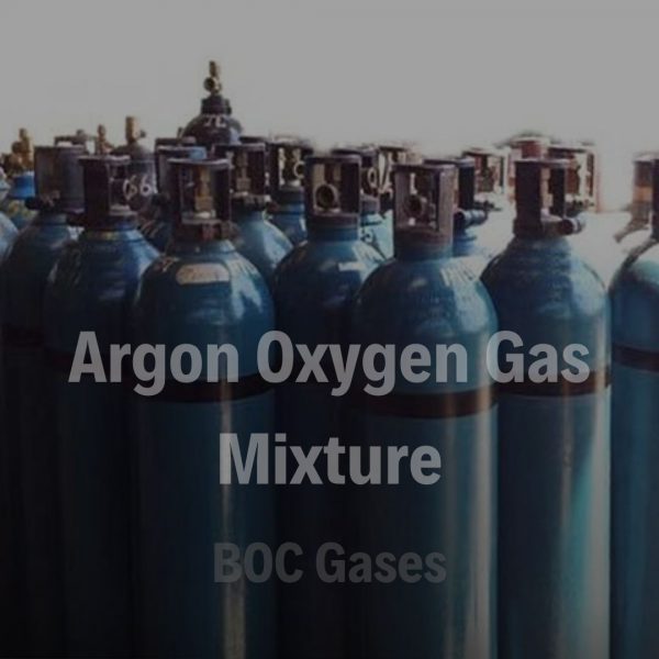 Argon oxygen gas mixture cylinder